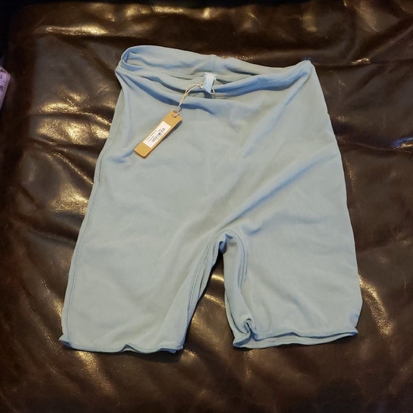 SKIMS sheer Sky Blue Sheer Shorts - Picture 1 of 4